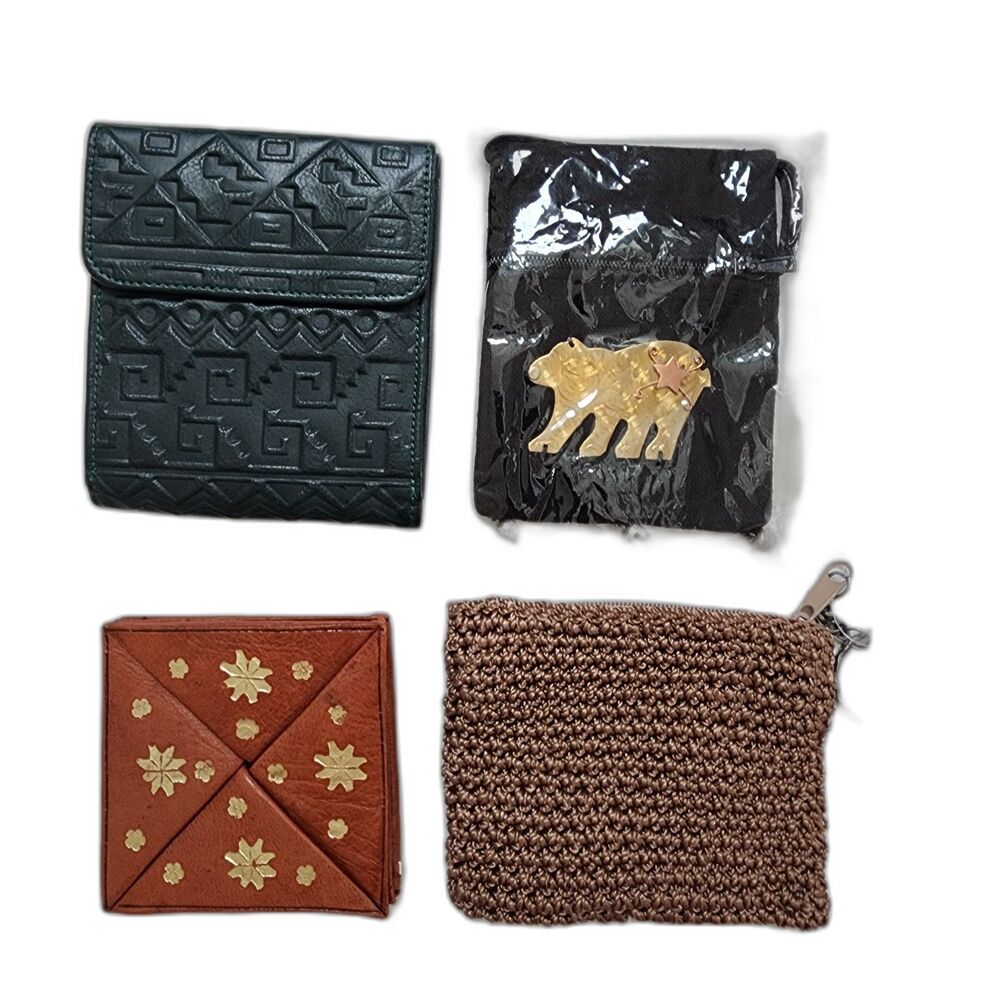 Bundle Lot of 4 Wallet Change Purse